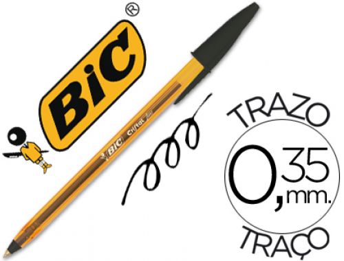Esferografica bic cristal ponta fina preto , Bic , 44325 , 3086123132955